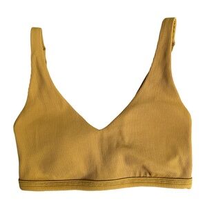 OFFLINE by Aerie Brand Ribbed Sports Top Bra With padding Mesh details Sz Small